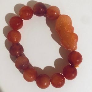 Woman’s Handcrafted Asia Bead Bracelet With Old World Classic Style